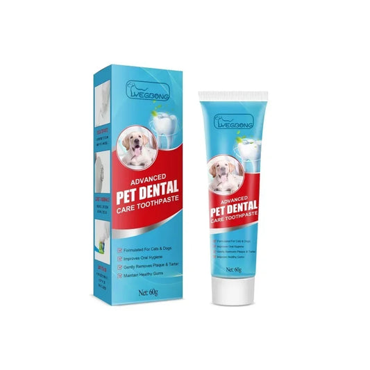 60g Pet Toothpaste Cat Dog Fresh Breath Toothpaste Deodorant Tartar Plaque Cleaning Dog Oral Care Edible Toothpaste Pet Products