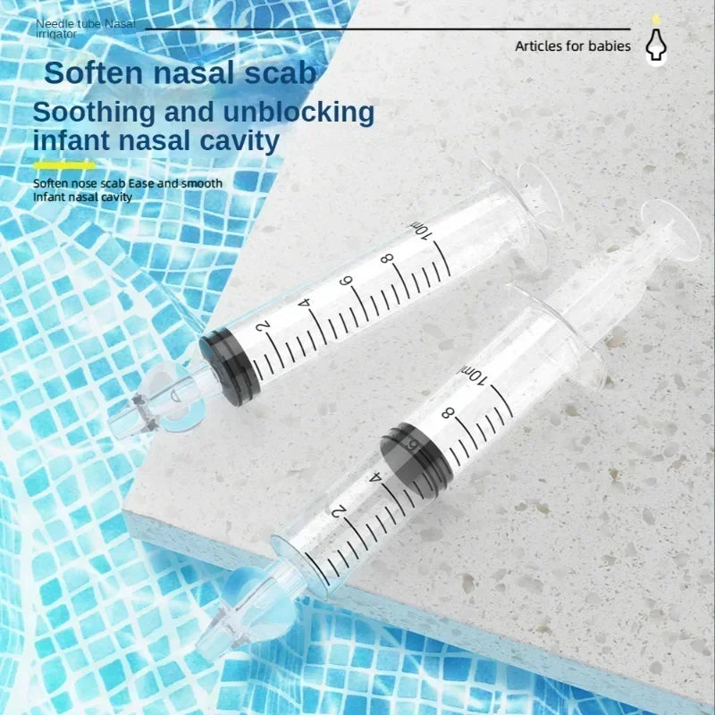 3 PCS Set Mini Lightweight Baby Needle Tube Nose Mucus Rhinitis Remover, Soft Safe Nasal Aspirator for Home & Outdoor Infant Care Supplies