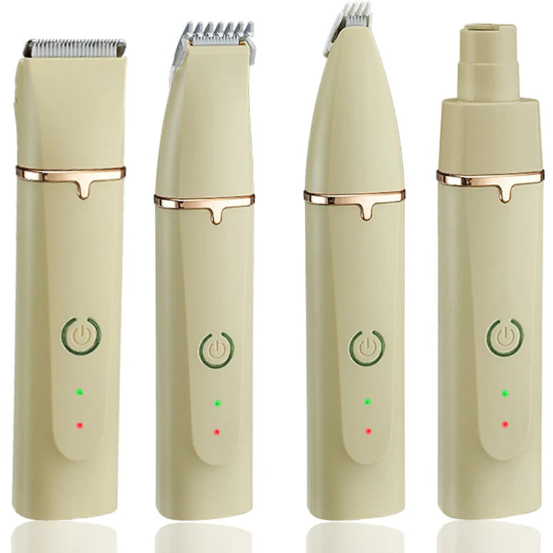 4 in 1 Electric Hair Trimmer Grooming Clippers for Pets Trimmer Nail Grinder Professional Cutter Machine Cutting Tool For Dogs