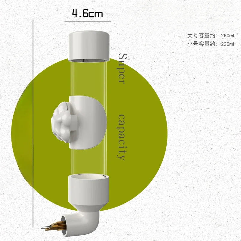 Caged Pet Bite Needle Pot Bird Drinking Water Parrot Bird Water Bottle Drinking Water Automatic Water Feeder