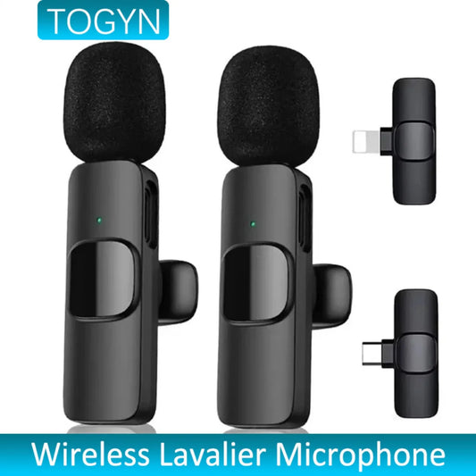 NEW Arrivals HOT SALE Professional Wireless Lavalier Microphone For iPhone iPad Android IOS Type-C Live Streaming Broadcast YouTube TikTok Gaming Recording Interview Mini Microphones