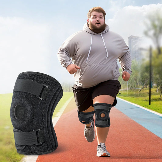 XL-8XL  Plus Size Top Quality Knee Brace for Men & Women – Patella Gel Pads & Side Stabilizers for ACL, Meniscus Tear, Arthritis & Injury Recover Sports Apparel Accessories