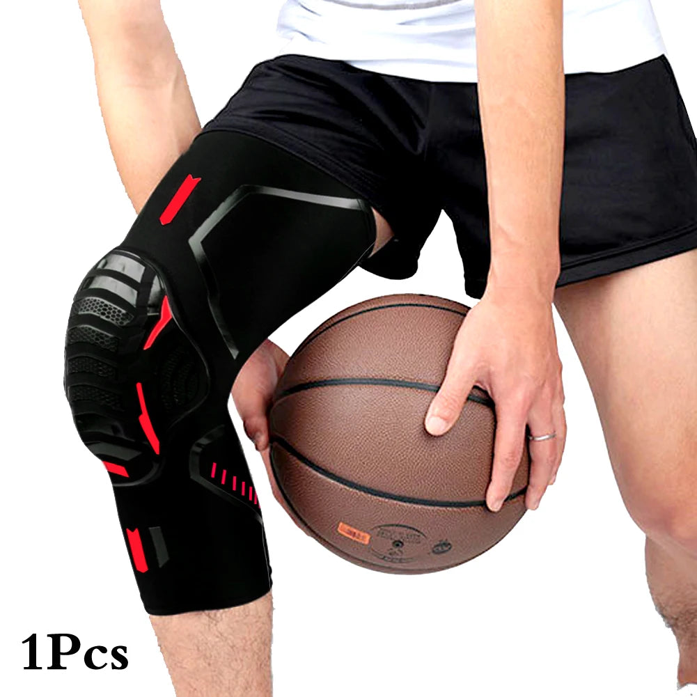S-2XL Plus Size 1Pc Knee Brace Compression Knee Support Shockproof Knee Pads Knee Sleeve for Running Arthritis Joint Pain Relief Men Women Sports Apparel Accessories
