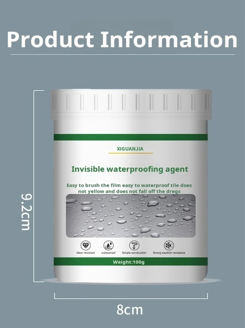 300g Waterproof Paint Don't Smash Brick Tiles Broken Exterior Wall Bathroom Waterproof Glue kitchen Leak Repair Warranty Toilet Waterproof Paint Home Repair Tools