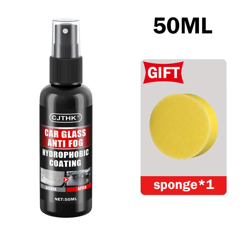 Car Glass Anti-Rain Anti-Fog Water Spray Repellent Nano Coating Hydrophobic Waterproof Agent Oil Film Removing Auto Glass Film Agent Cars Cleaning Supplies