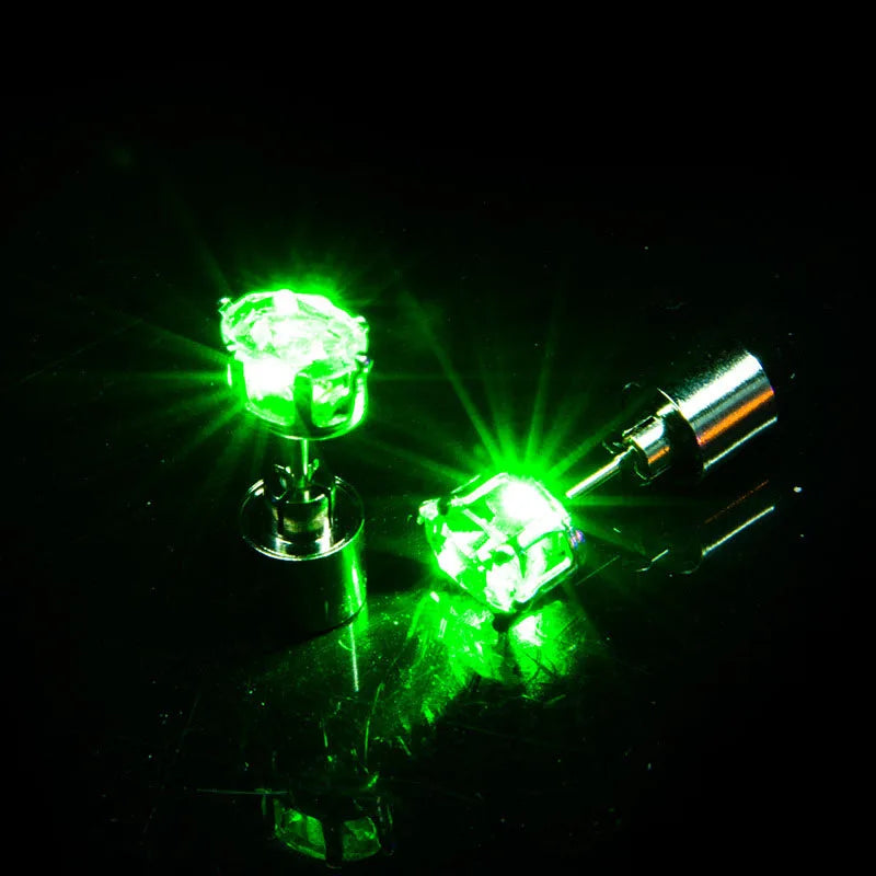 1/10/20 PCS Set LED Luminous Earrings Scrunchies Glowing Hairband Girl Light Up Hair Scrunchy Rave Festival Party Night Clubwear Headwear Supplies Hair Accessories