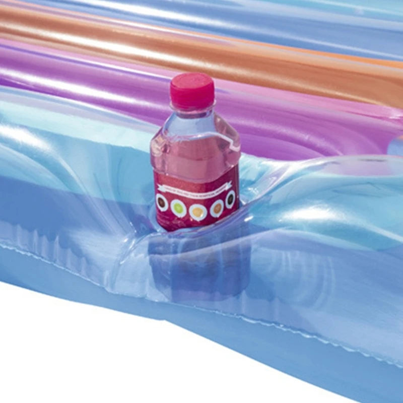 NEW Arrivals Inflatable Floating Row Air Mattresses Swimming Water Pool Beach Sea Inflatable Water Sleeping Bed Lounger Chair Water Hammock Swimming Sports Supplies