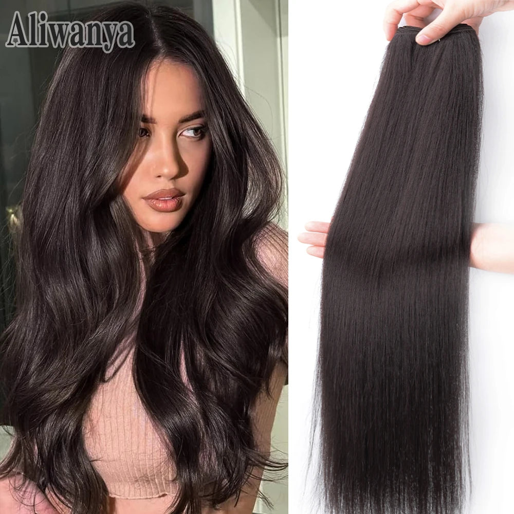 NEW Arrivals 12 Colors 150g Synthetic Hair Extensions Straight Hair Bundles Crochet Braids Hair 26Inch High Temperature Fiber Long Straight Hair Bundle Women Hair Care Accessories Cosmetic Supplies