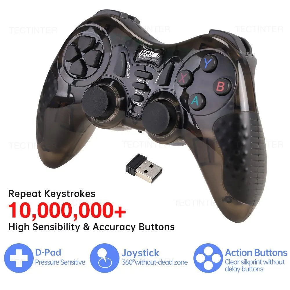 2.4GHz Wireless Game Controller For PS3 Accessories Controle PC Joystick For Super Console X Pro /TV Box/Android Phone Gamepad