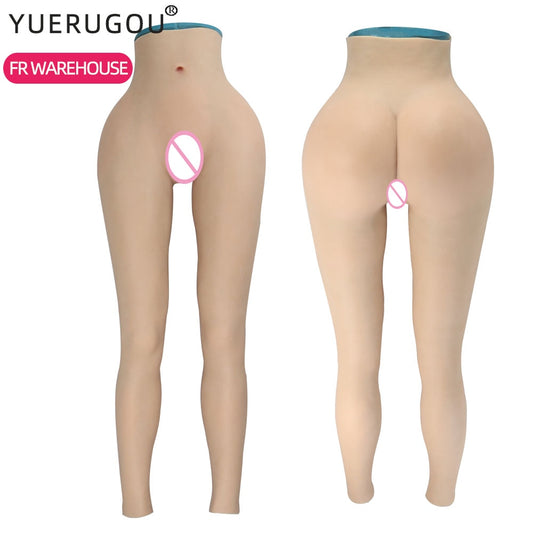 YUERUGOU Silicone Realistic Vagina Panties Shemale Crossdresser Pussy Pants Transgender Artificial Fake Underwear Hip Enhancer