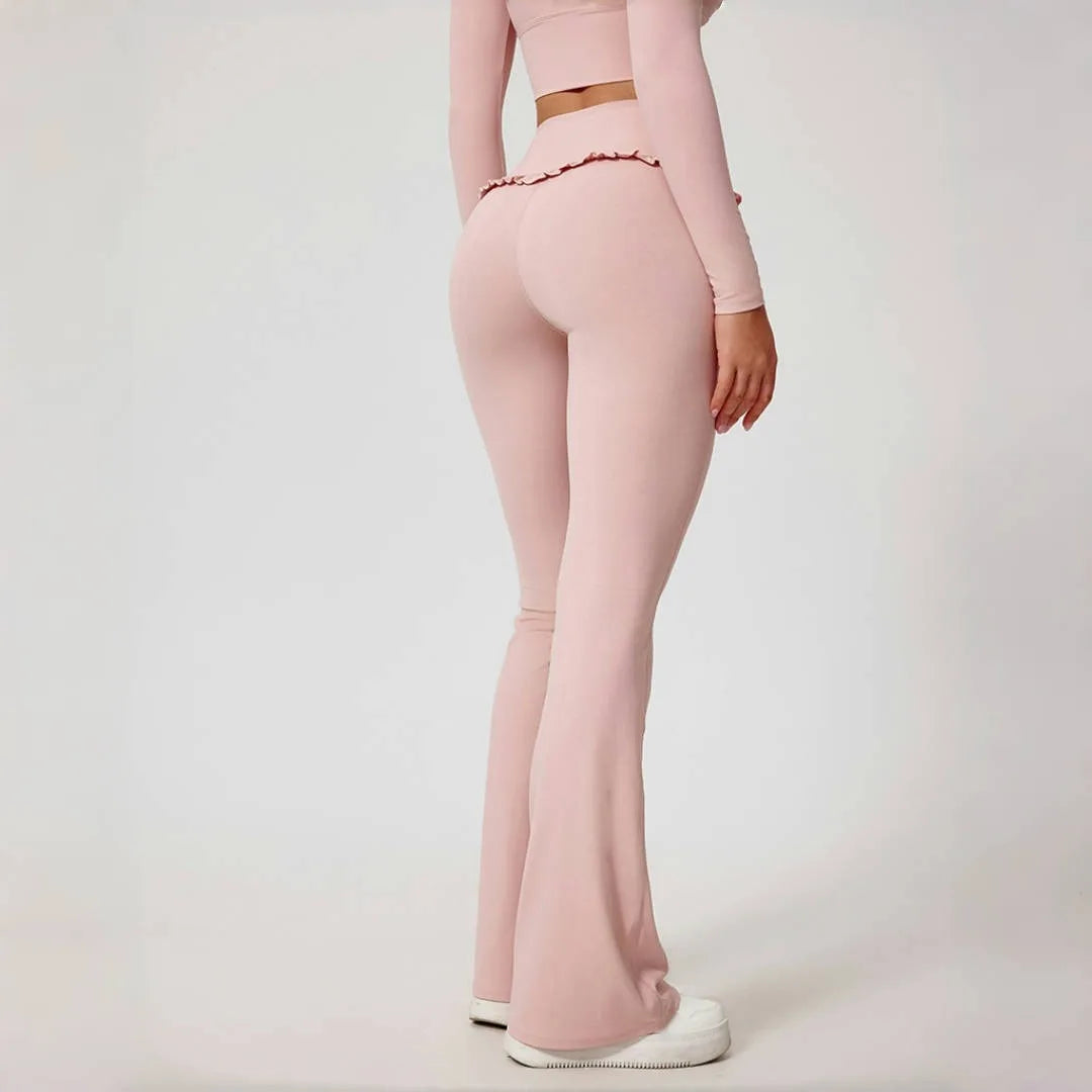 2PCS Set S-XL 6 Colors Naked Square Neck Yoga Set Sports Fitness High Waist Nude Quick-drying Long-sleeved Outdoor Running Workout Clothes Gym Suit