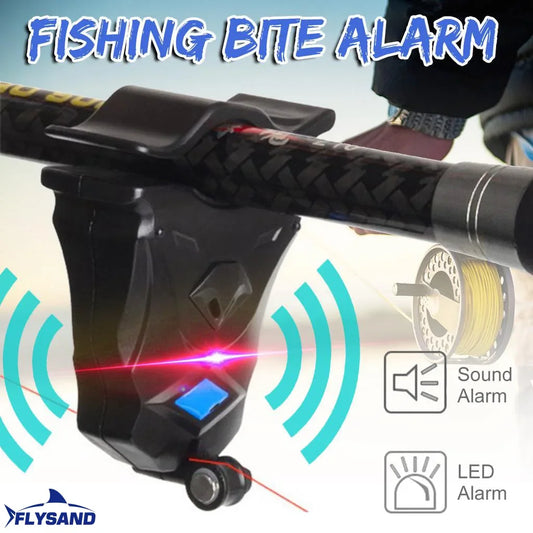NEW Electronic Fishing Alarm, 'Don't Miss A Catch' Sensitive Fishing Bite Alarm Indicator Clip On Rod Outdoor Buzzer Fish Bite Alert Bell Soft Rubber Lake Sea River Boat Ground Fishing Accessories