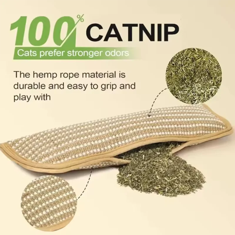 Cat Scratcher Interactive Toys for Cat Catnip Pillow Kitten Claw Grinder Scratching Post for Cats Chew Bite Toys Catnip Toy Pets Supplies