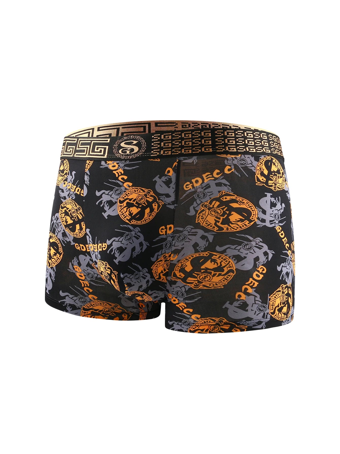 Men's Underwear ice non-trace antibacterial breathable quick dry trend printing summer boys thin style boxer briefs