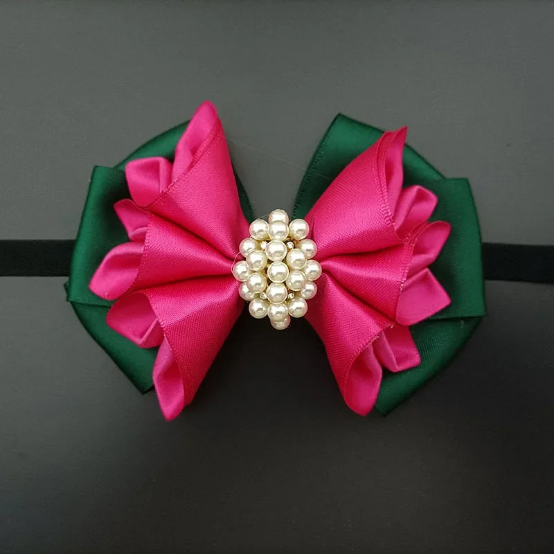 10 Colors Men's Business Wedding Luxury Bow Tie British Suit Shirt Accessories Original Design Handmade Jewelry Gifts Fashion Pearl Crystal Bow-Tie