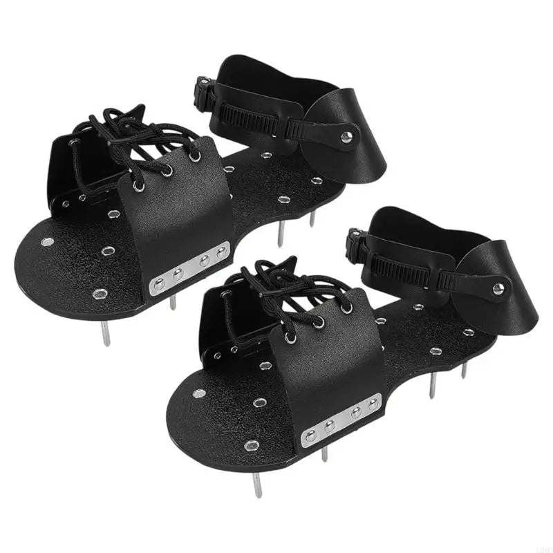 Multipurpose Easy Strap System Aerator Garden Shoes Lock In Place For Safe Stable Lawn Ventilation Compacted Soil Penetration Farm Home Gardening Accessories