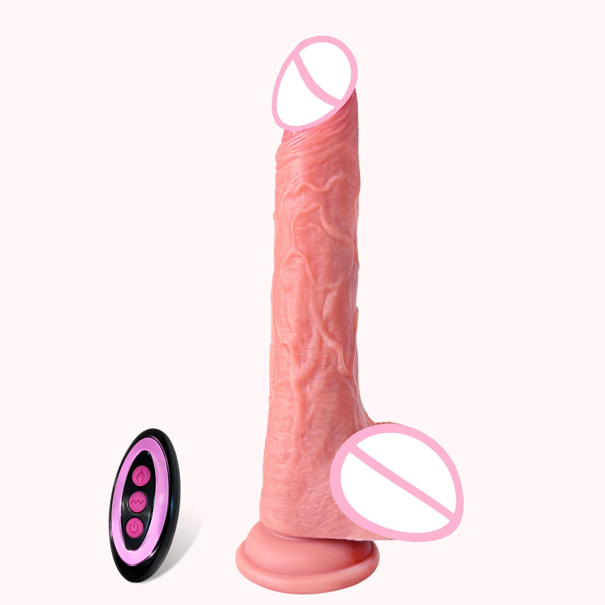 4 in 1 Sex Toys Powerful Thrusting Heating Remote Control Dildos for Women Realistic Penis Telescopic Rotation Rubber Dick Silicone Artificial Adult Supplies