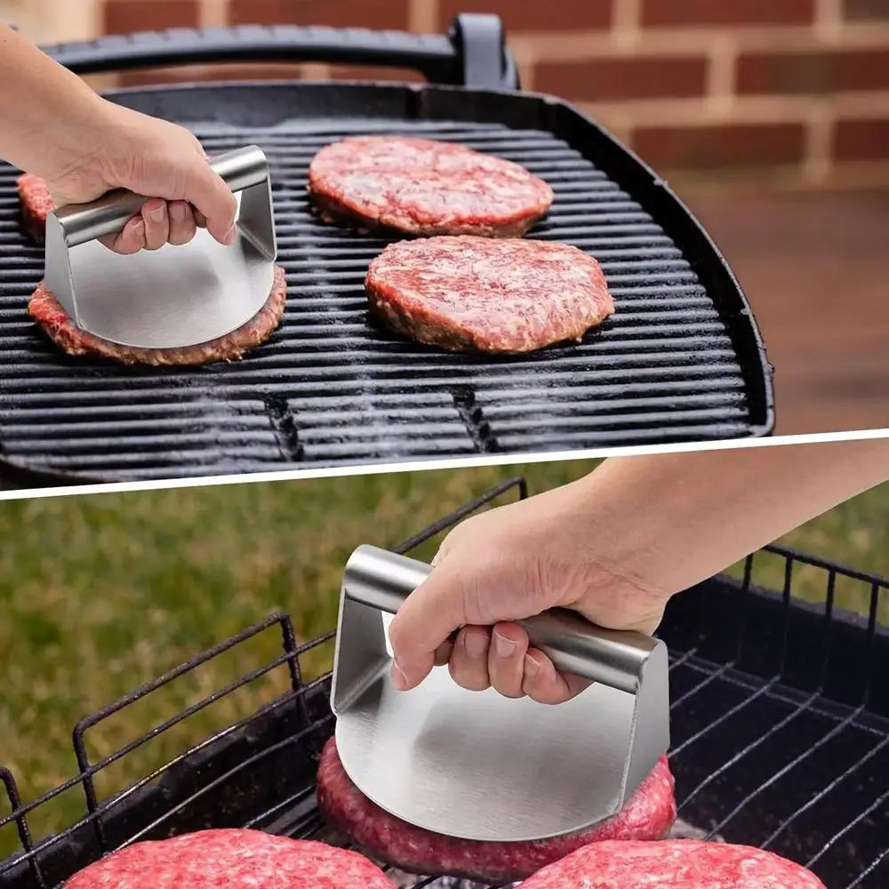 Stainless Steel Hamburger Patty Press Burger Press Meat Tenderizing Kitchen Gadget Meat Patty Maker Kitchenware Cooking Accessories