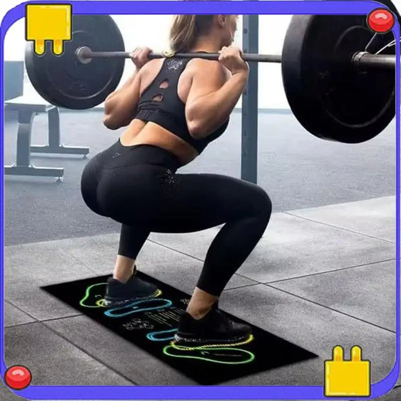 NEW Arrivals 4 PCS Set Dual Color Squat Pad Non-Slip Durable, Home and Gym Use, No Battery Needed, Ideal for Fitness and Exercise, Comfortable and Secure Sports Supplies
