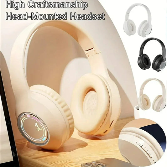 NEW!!!! 5.2 Cool M3 Headset Bluetooth Earphones Foldable Glowing Card Insertion Stereo Sound Long Battery Life Sports Supplies