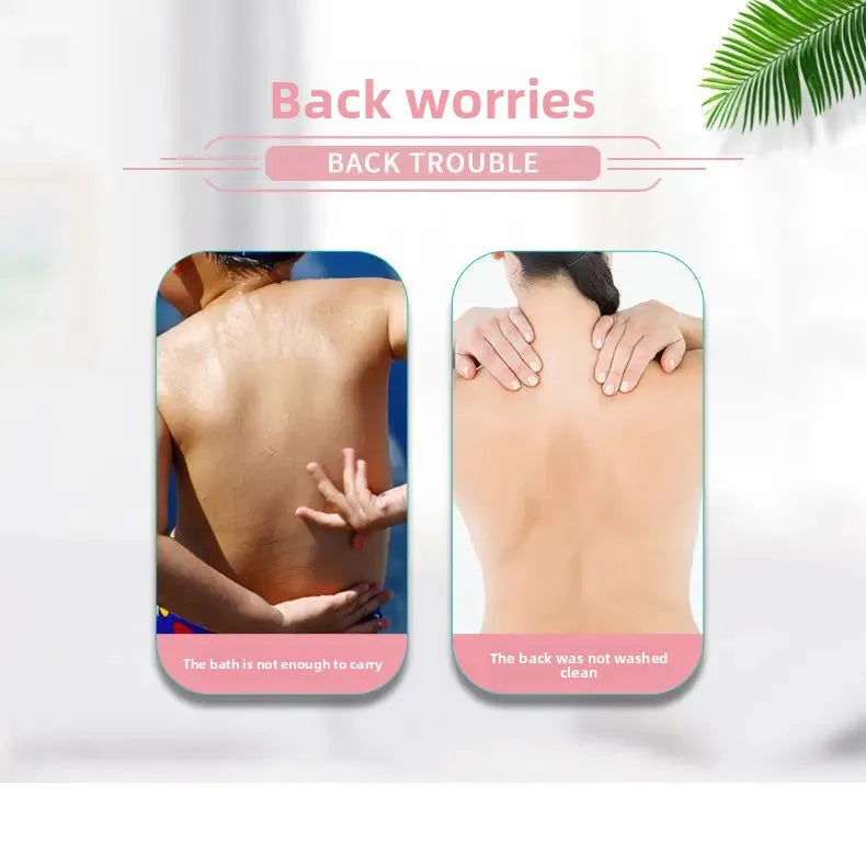 NEW Arrivals 5 Colors Lazy Person Back Scrubbing Bath Brush Silicone Massage Foot Cleaning Wall Mounted Back Rubbing Brush Bathroom Accessories
