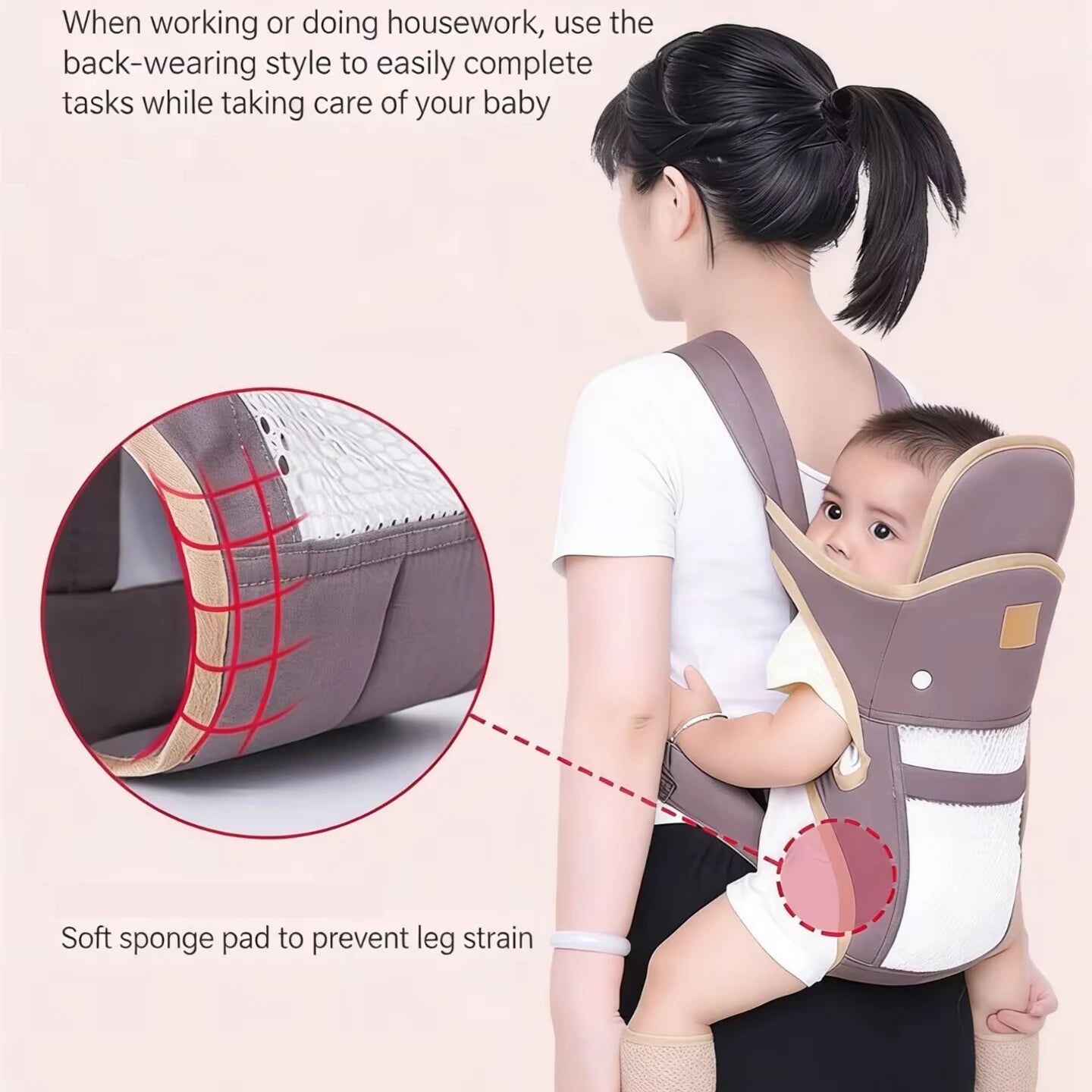 3 in 1 Outdoor Travel Baby Carrier20 Kg Load Bearing Ergonomic Kangaroo Infant Kid Sling  Back Front Facing Backpack Wrap Baby Bag 0-36 Months Mother's Baby Care Supplies