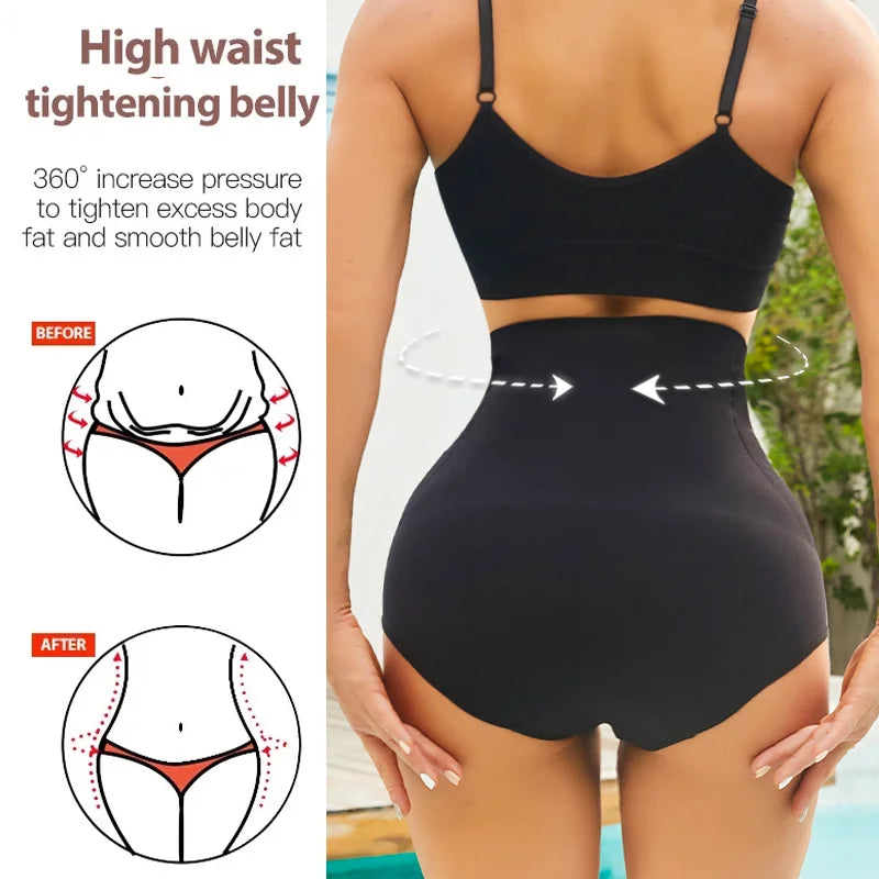 3 PCS Set Slimming High Waist Tummy Control Panties Women Briefs Panty Shaper Slimming Underwear Butt Lifter Belly Body Shapewear