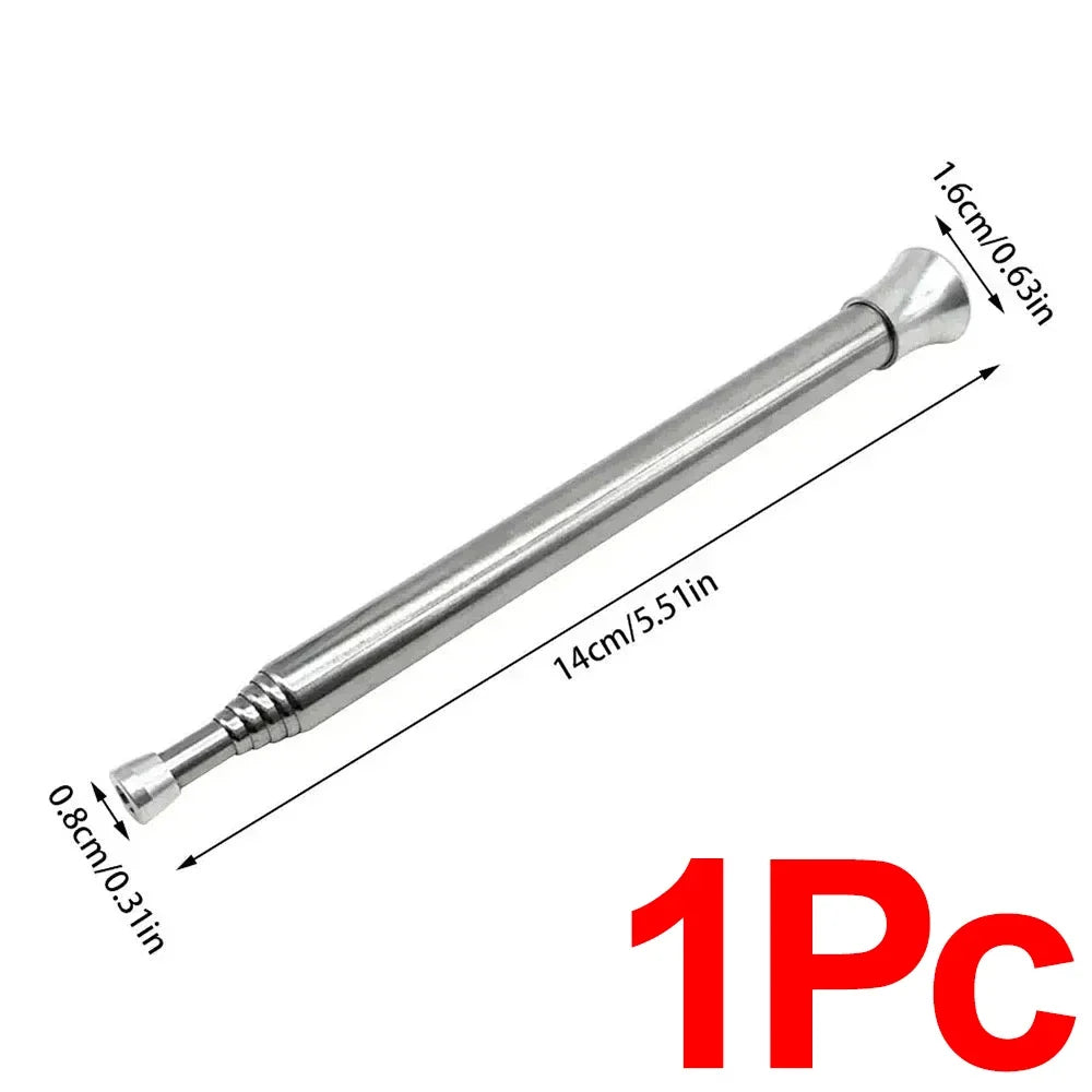 5 PCS Set Outdoor Camping Climbing Stainless Steel Telescopic Fire Blower Professional Camping Ignition Tool Portable Windproof Blow Pipe Outdoor Camping Gear