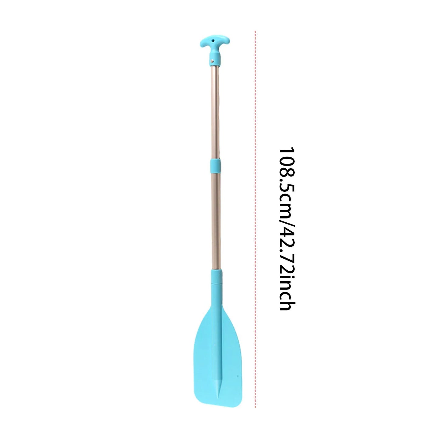 Telescoping Emergency Boat Paddle Aluminum Alloy Shaft Single-Head Boat Oars 53.5-108.5cm Adjustable Length Rafting Canoe Kayak Paddles Water Sports Supplies