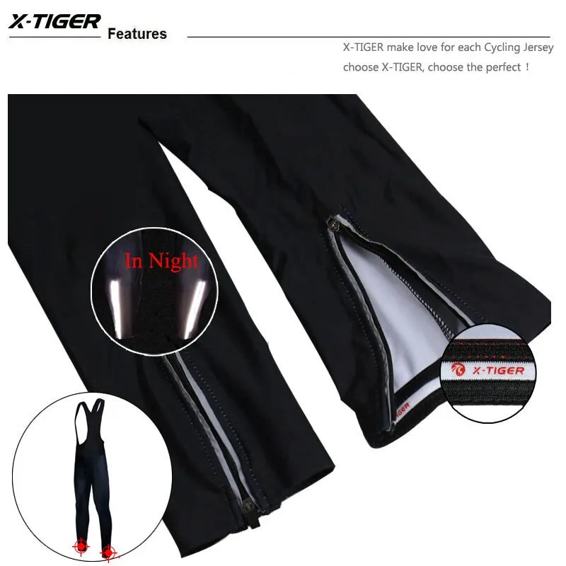 Whole Black 5D GEL Pad Pro Cycling Bib Pants MTB Bike Cycling Trousers Anti-sweat Quick-Dry Mountain Bike Bib Pants