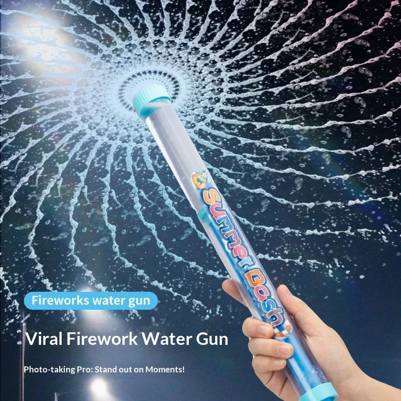 Viral Large Firework Water Gun 360° Sprinkler Pump Action Outdoor Beach Toy for Summer Holidays