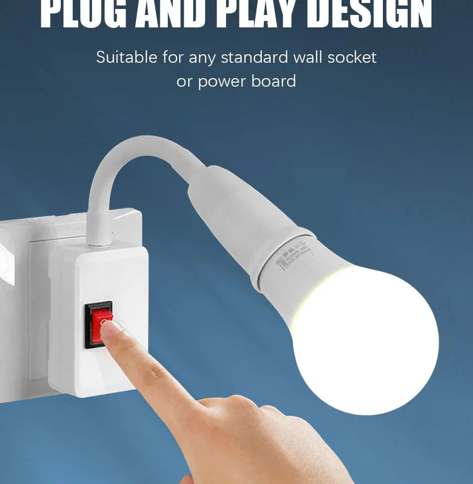 NEW Arrivals 5-10 PCS Set E27 Screw Socket Flexible Tube Lamp Holder, Bulb Holder for Wall Mounted Lamps, Rotatable European Style Plug with Switch Base for Home Living Room Bedroom