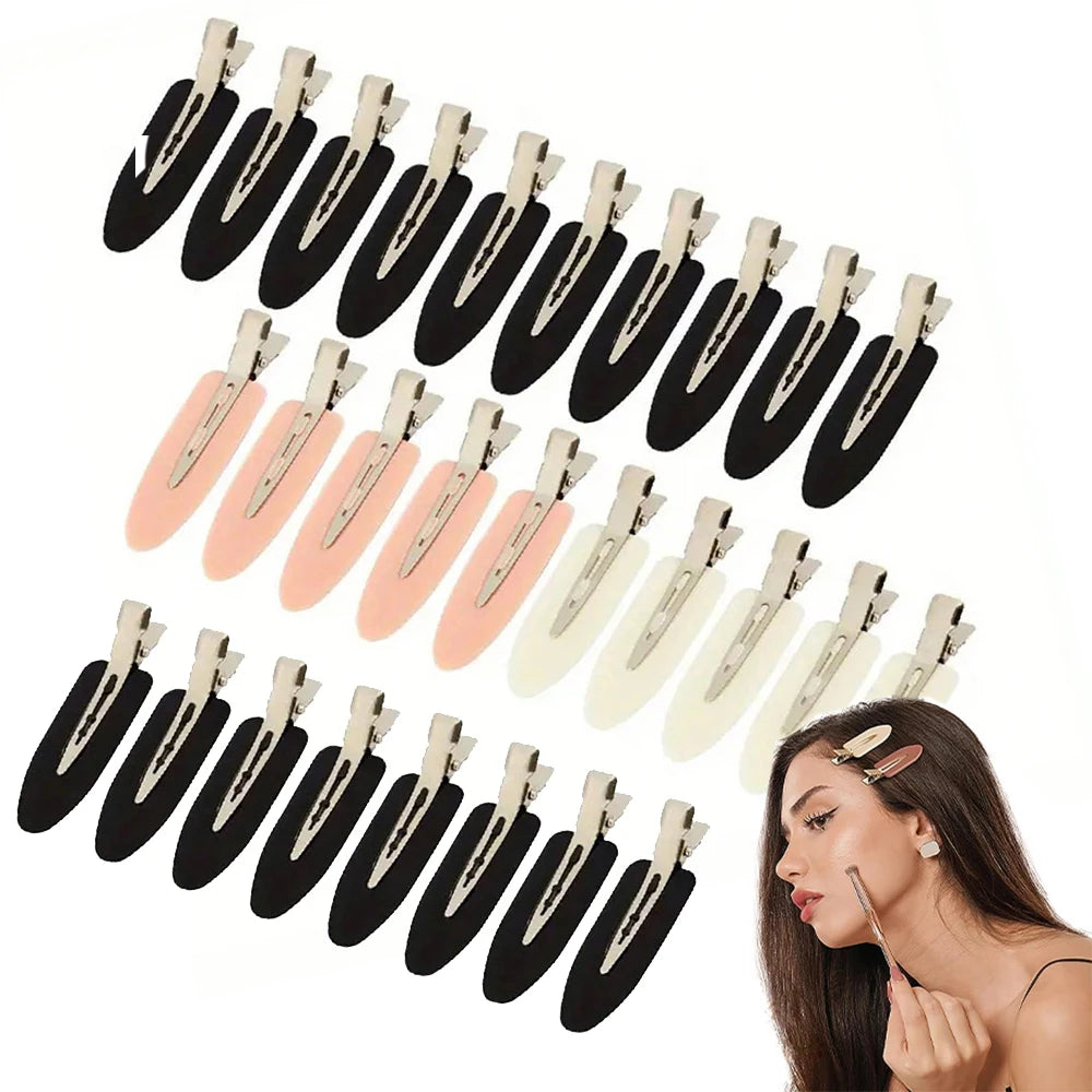 NEW Arrivals 10 PCS Set No Bend Seamless Hair Clips Side Bangs Barrette Make-Up Washing Face Accessories Women Girls Styling Hairpins Hair Care Accessories Beauty Salon Supplies