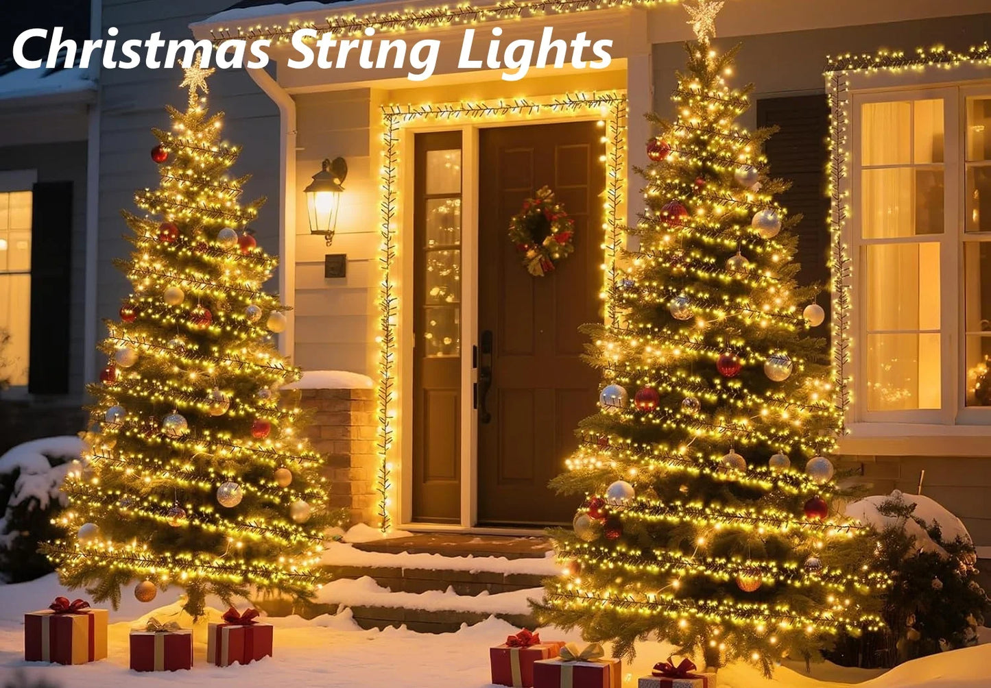 NEW Arrivals 50/75M Led String Lights Outdoor Firecracker Fairy Light String EU DC Power Copper Wire Lights for Wedding Christmas Tree Decor Lamp