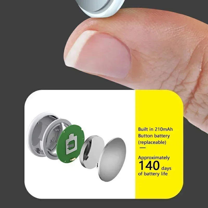 XIAOMI GPS Smart Pink Set Tracker Elderly Children Anti-Lost Reminder Device Pets Bag Wallet Bluetooth Locator For Apple Android Finder