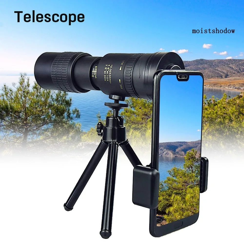 NEW Arrivals 10-300x40 Professional Zoom Telescope HD 4K Portable Strong Binoculars Long Range Professional Monocular -Prisms Stretch Rotating Zoom For Hunting Camping