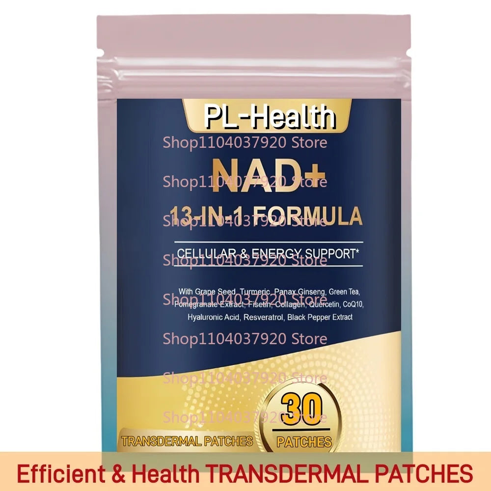 30/720 PCS Set Patches NAD Transdermal Patches for Women Men with Resveratrol, Quercetin,  for Anti Aging, Energy, Immune, Focus Women Skin Care Supplies Cosmetic Products