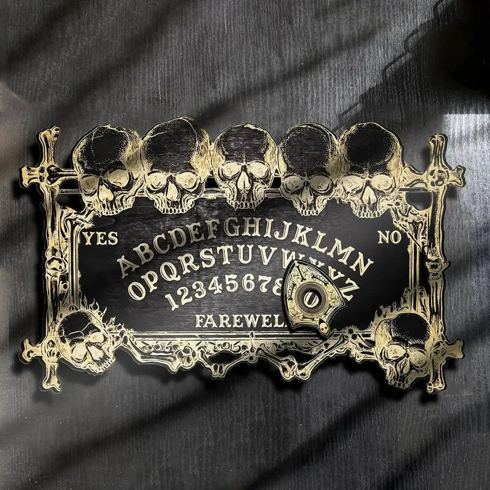 NEW Paranormal Spirit QUIJA Board Wood Talking Board Eagle/Tree/Scull for Divination Tabletop Decision-Making Aid Entertainment Prop for Group Games Gathering Fun