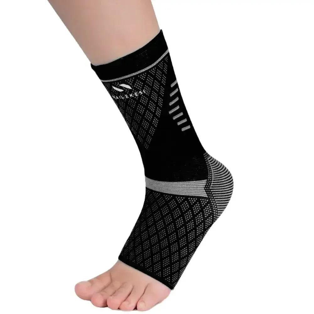 NEW Arrivals 6 Colors Adjustable Elastic Ankle Brace Compression Sleeve Foot Support Stabilizer for Plantar Fasciitis Achilles Tendonitis Sports Socks