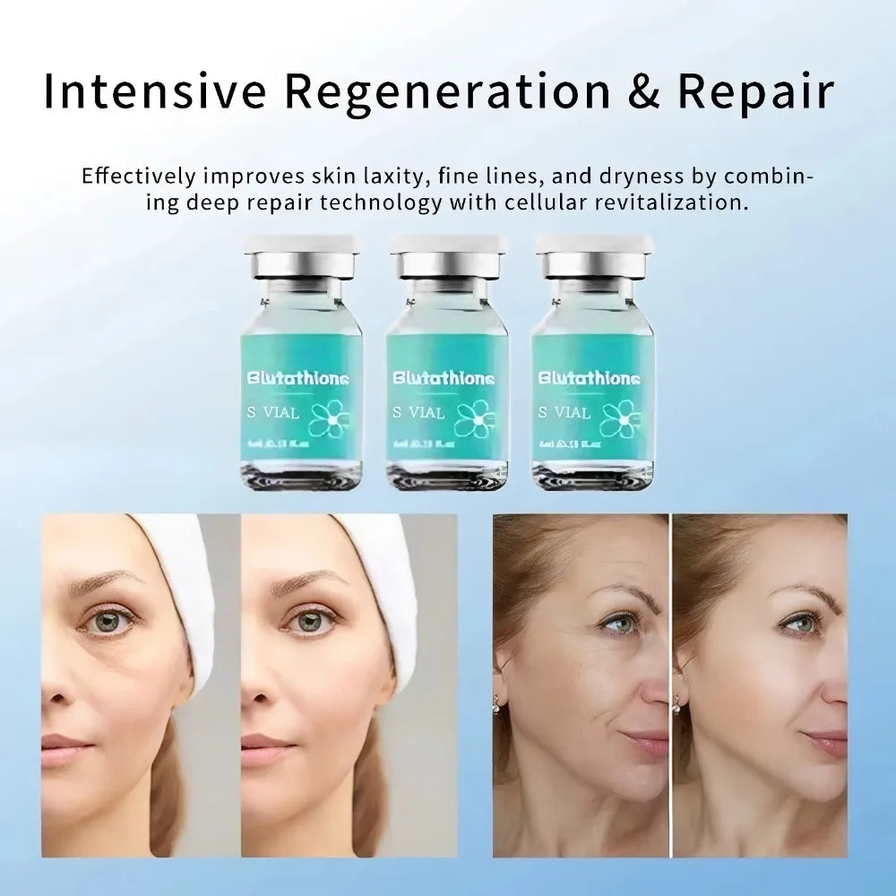 5/15 Bottles Set Glutathione Ampoule Essence 4ml×5 - Deep Moisturizing Facial Serum for Brightening & Firmness Women Skin Care Supplies