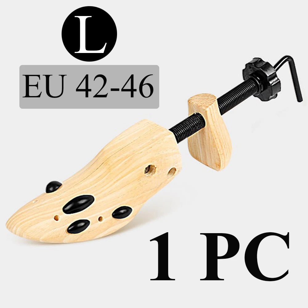 1/2PCS Set 34-46 EU Size  Wooden Shoe Trees Shaper Adjustable Shoe Stretcher Expander Men Women Unisex Length Width Shoes Extender Keeper Heels Footwear Accessories