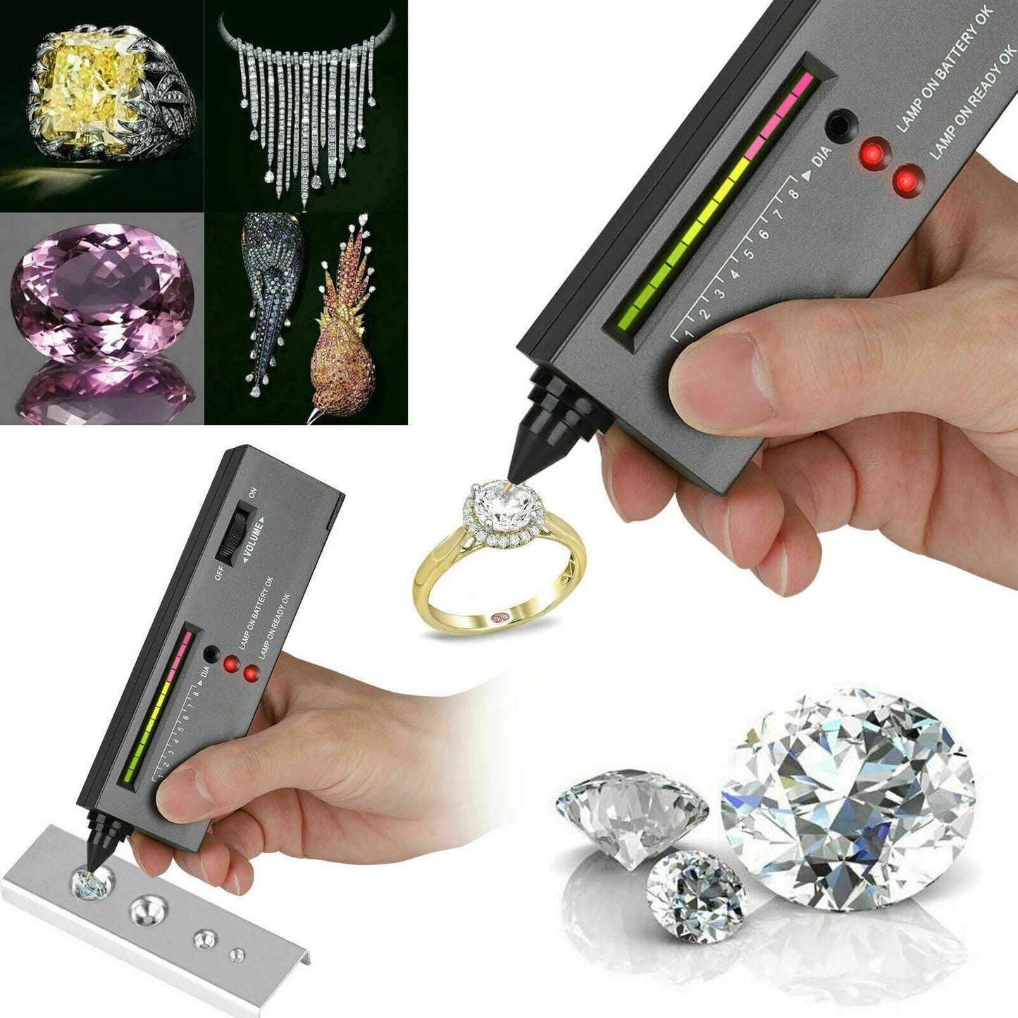 NEW High Accuracy Diamond Tester Pen Professional Jewelry Selector Kit - Portable Gemstone Identification Tool
