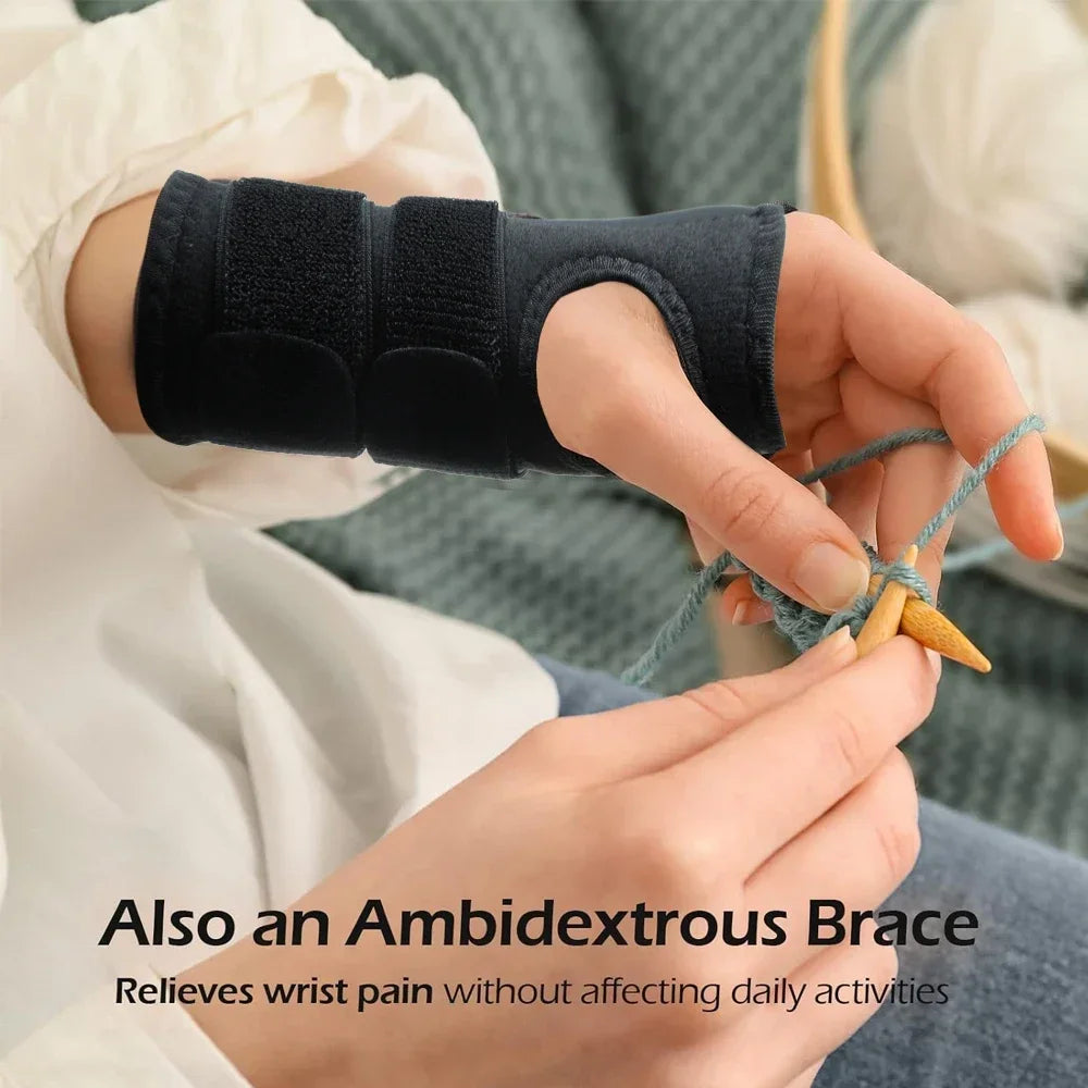 Carpel Tunnel Wrist Orthopedic Brace Splint Women Men Stabilizing Corrector Brace Hand Support Sprain Tendonitis Arthritis Wrist Brace Night Immobilizer Medical Orthopedic Accessories