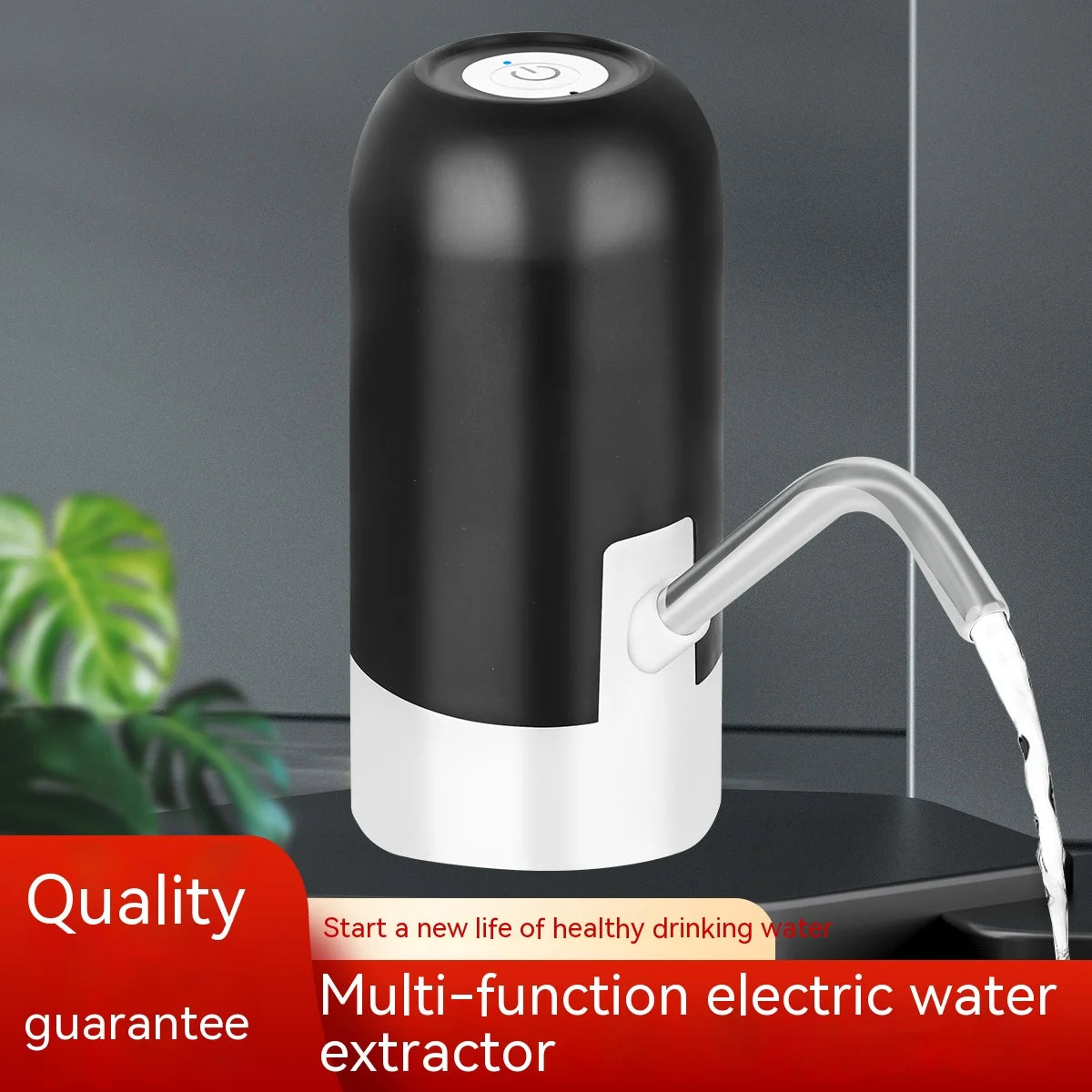 5 Gallon Water Bottle Dispenser USB Charging White Color Automatic Drinking Water Pump Portable Electric Water Dispenser Water Bottle Switch for Travel Camping Picnic Home and Office Use