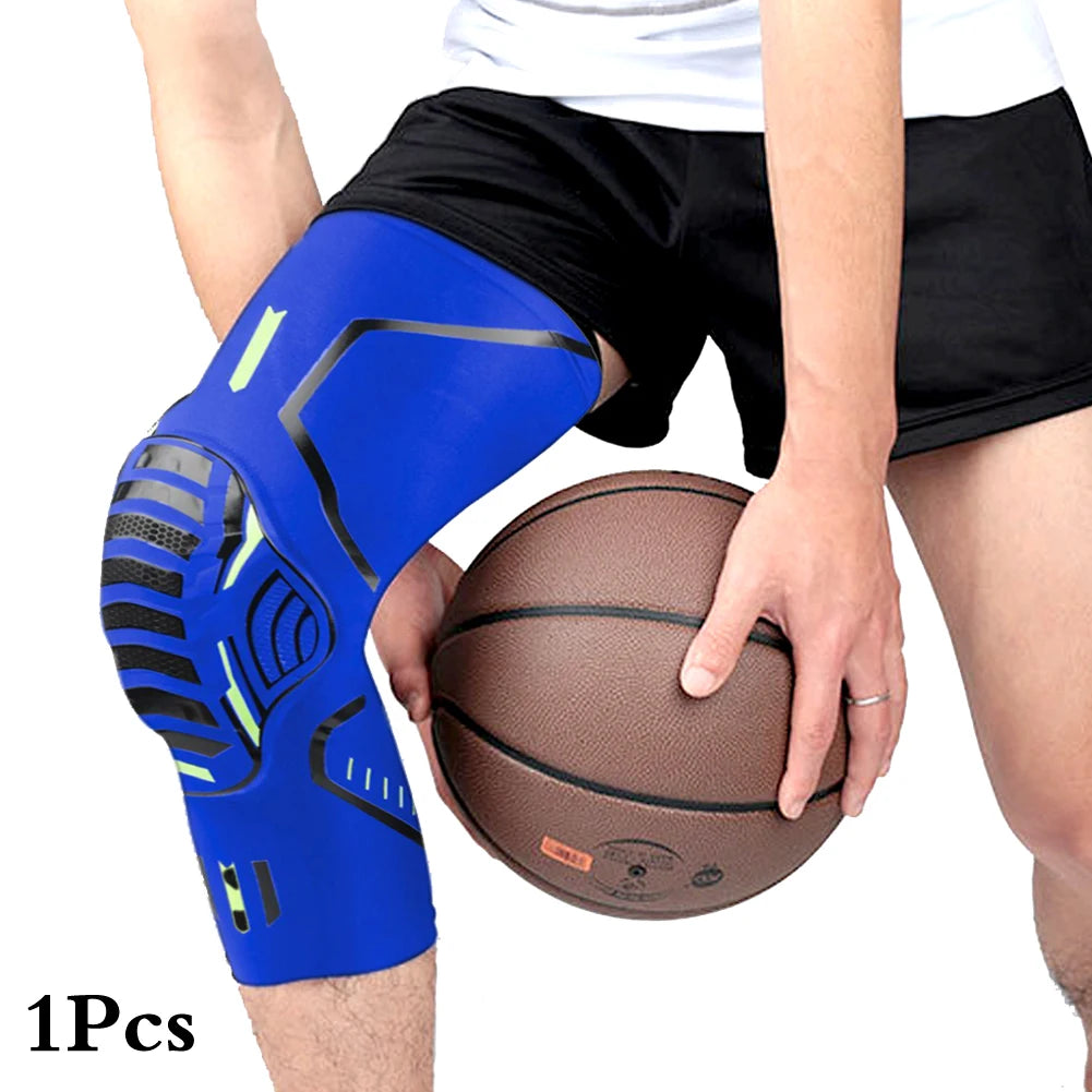 S-2XL Plus Size 1Pc Knee Brace Compression Knee Support Shockproof Knee Pads Knee Sleeve for Running Arthritis Joint Pain Relief Men Women Sports Apparel Accessories