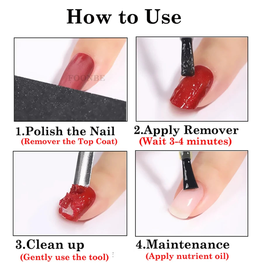 330g Magic Burst Remover Fast Nail Gel Polish Remover Clean UV Soak Off Semi Permanent Varnish Nail Art Removal Tools