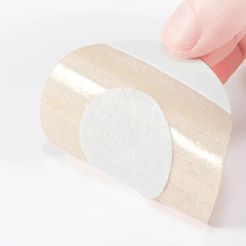 200 PCS Set Round/Flower Type Nipple Sticker Disposable Invisible Chest Sticker Non-Woven Bra Breast Patch Bra-Less Pasties Pad Nipple Cover Sticker Women's Underwear Accessory Sets