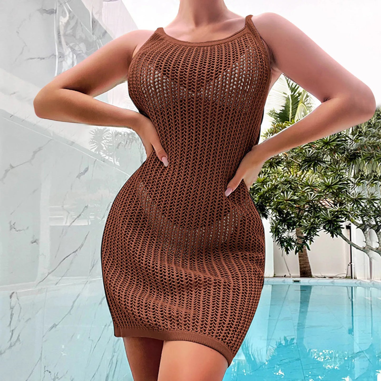 Summer Women Beachwear Sexy White Crochet Tunic Beach Wrap Dress Woman Swimwear Swimsuit Cover-ups Bikini Cover Up