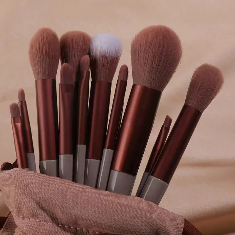 Professional Make-Up Brushes 13 PCS Set 4 Colors Eye Shadow Foundation Women Cosmetic Powder Blush Blending Beauty Make Up Tool
