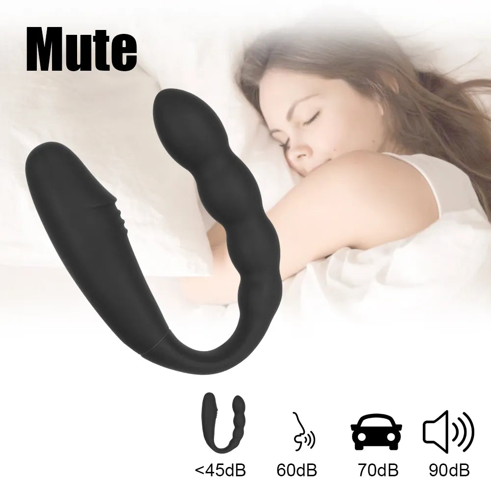 Wireless Control U-shaped Dildo G Spot Vagina Clit Anal Massage Double Headed Vibrators Adult 18 Sex Products Sex Toys for Women